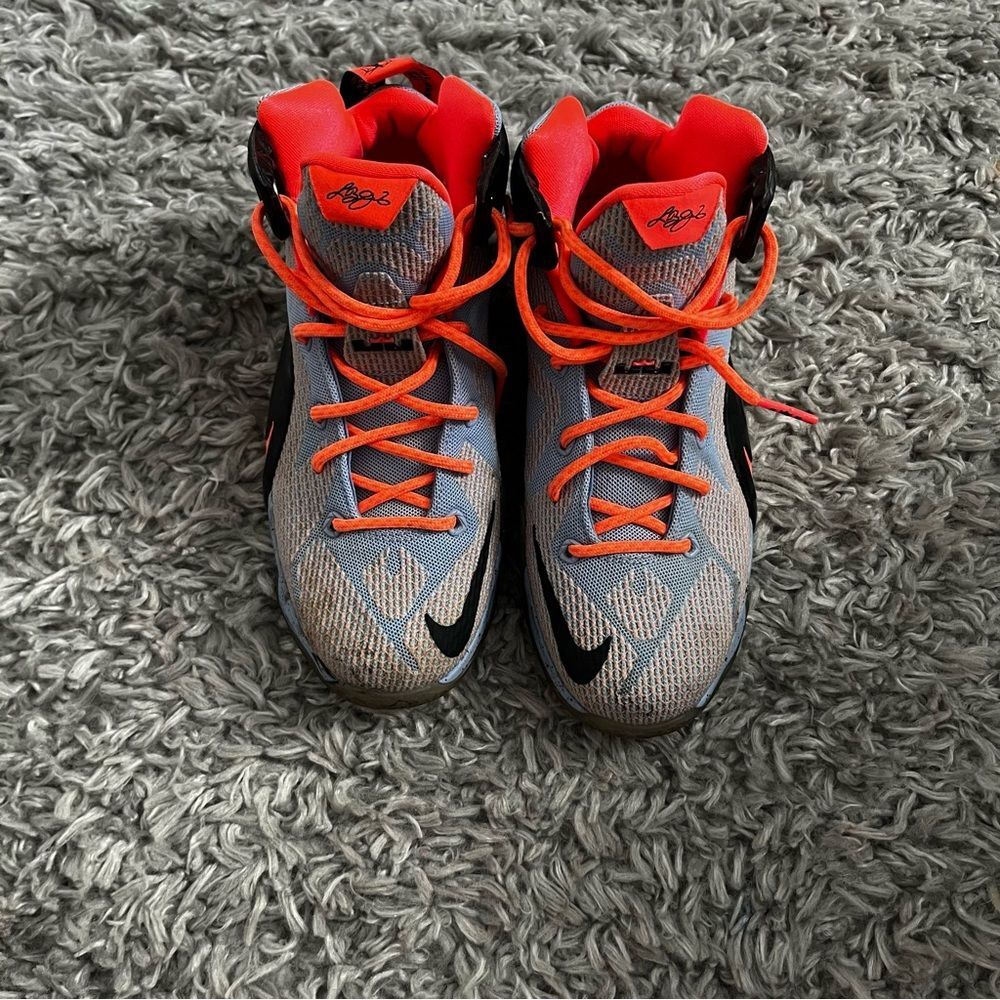NIKE LEBRON XII (GS) Boys Girls Basketball Shoes 685181 488 Easter Sz 4y
